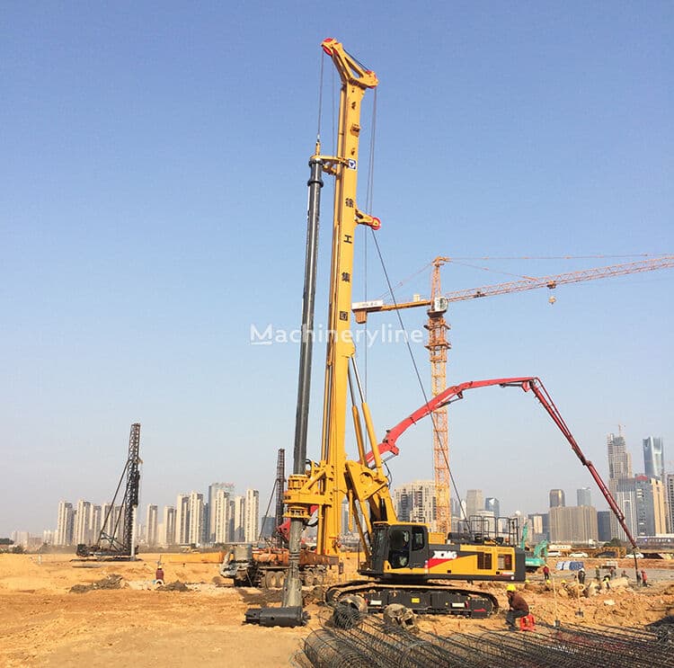 XCMG XR280D جهاز حفر دوار | منظر رئيسي لمعدات أساسات الخوازيق المستعملة