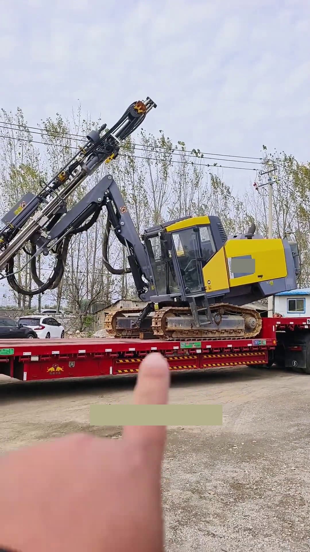 Epiroc T40 sondaj kulesi kullanılmış ekipman detay görünümü