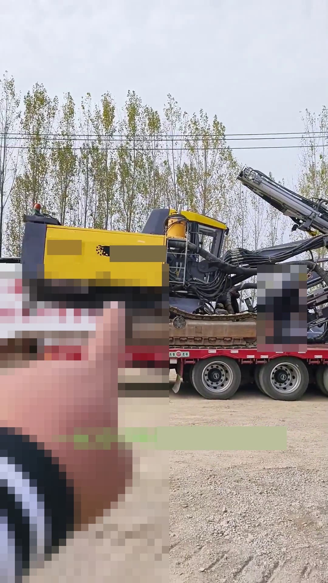 Epiroc T40 sondaj kulesi kullanılmış ekipman detay görünümü