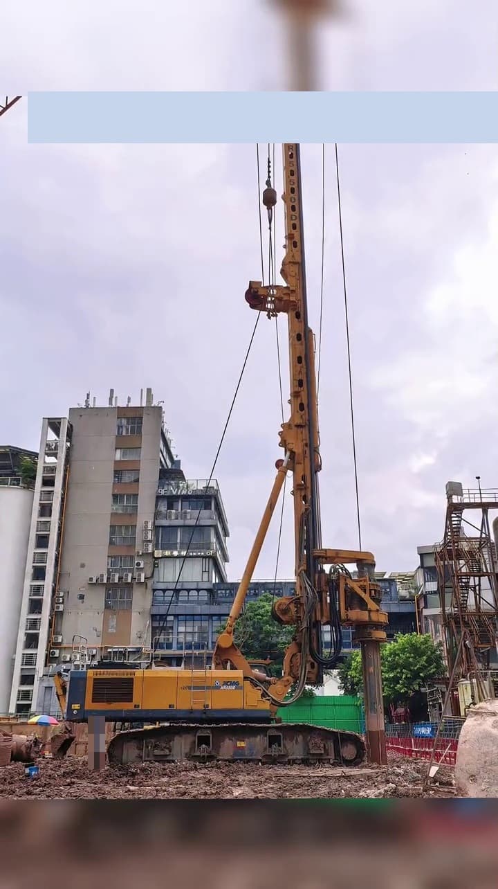 Used XCMG 550 Rotary Drilling Rig side view