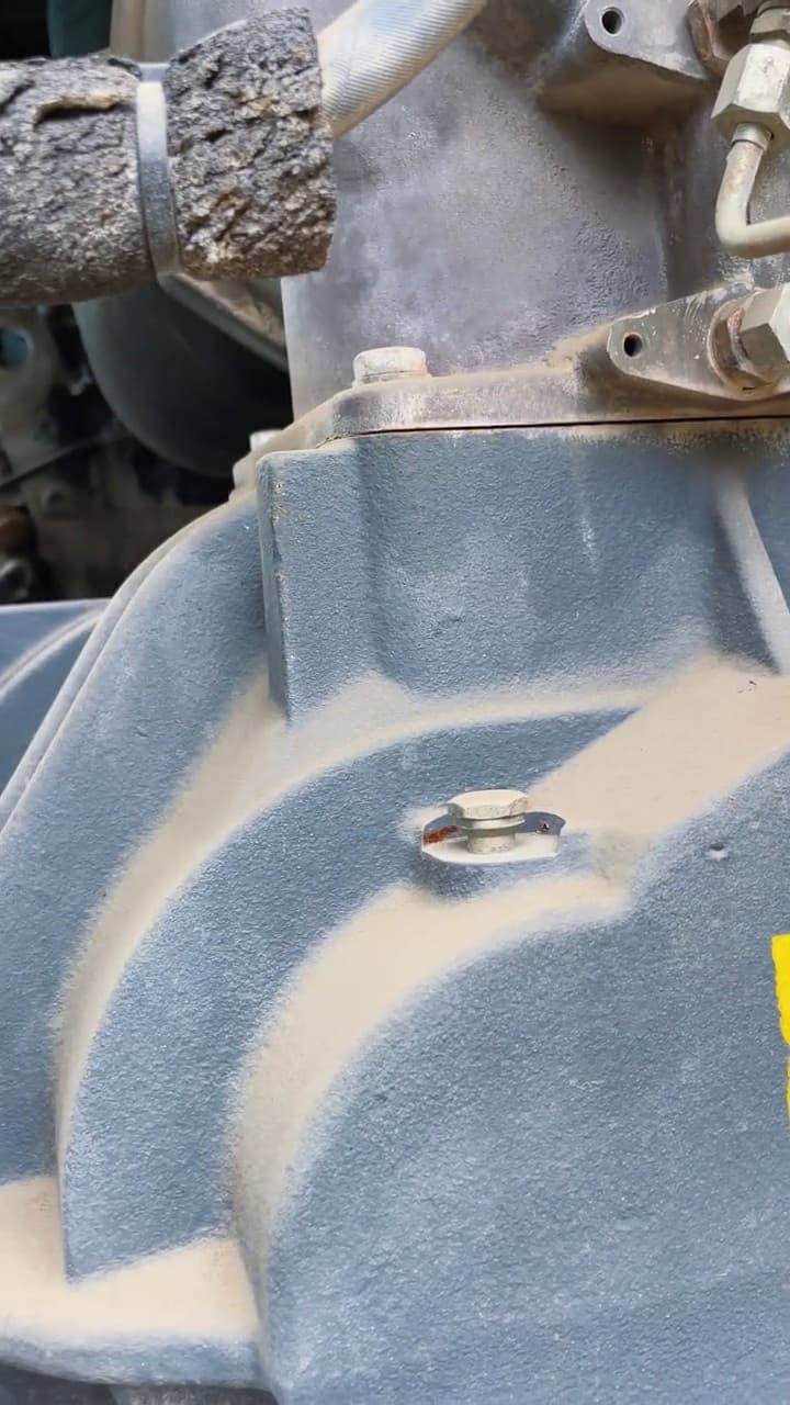 Interior view of used Atlas Copco V900 mobile air compressor