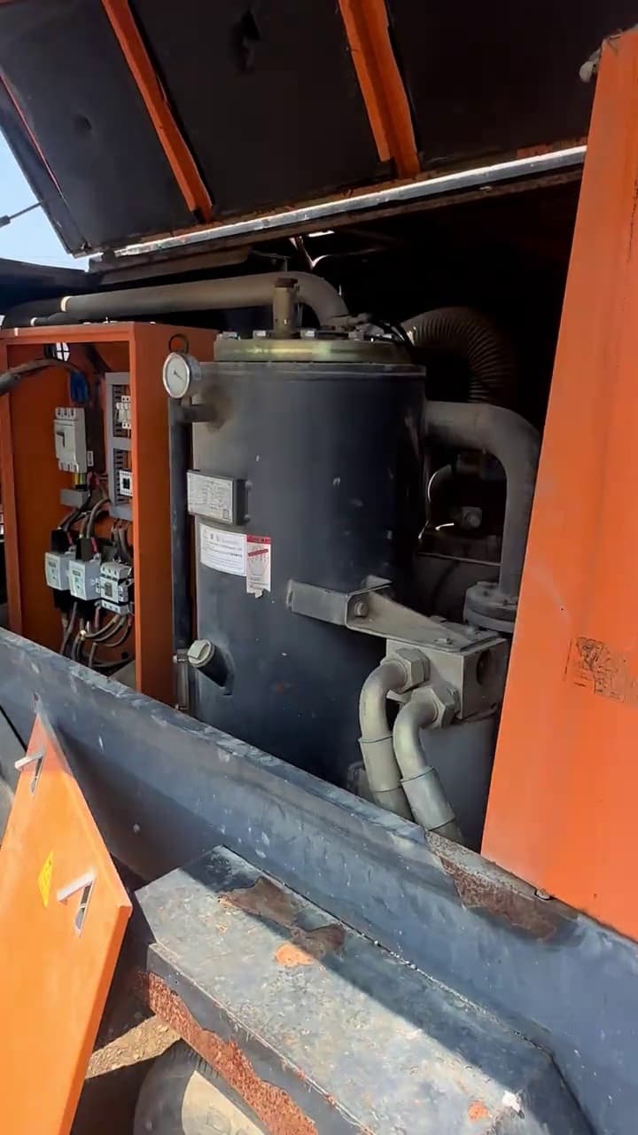 Interior view of used Kaishan 13-14.5 portable air compressor