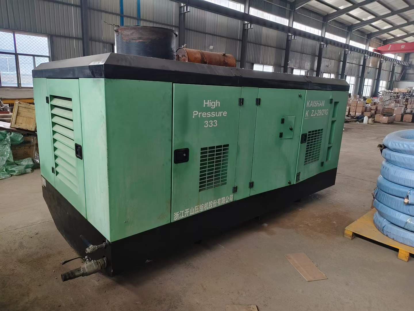 Used Kaishan KSZJ-29/23G skid-mounted air compressor, source view 7