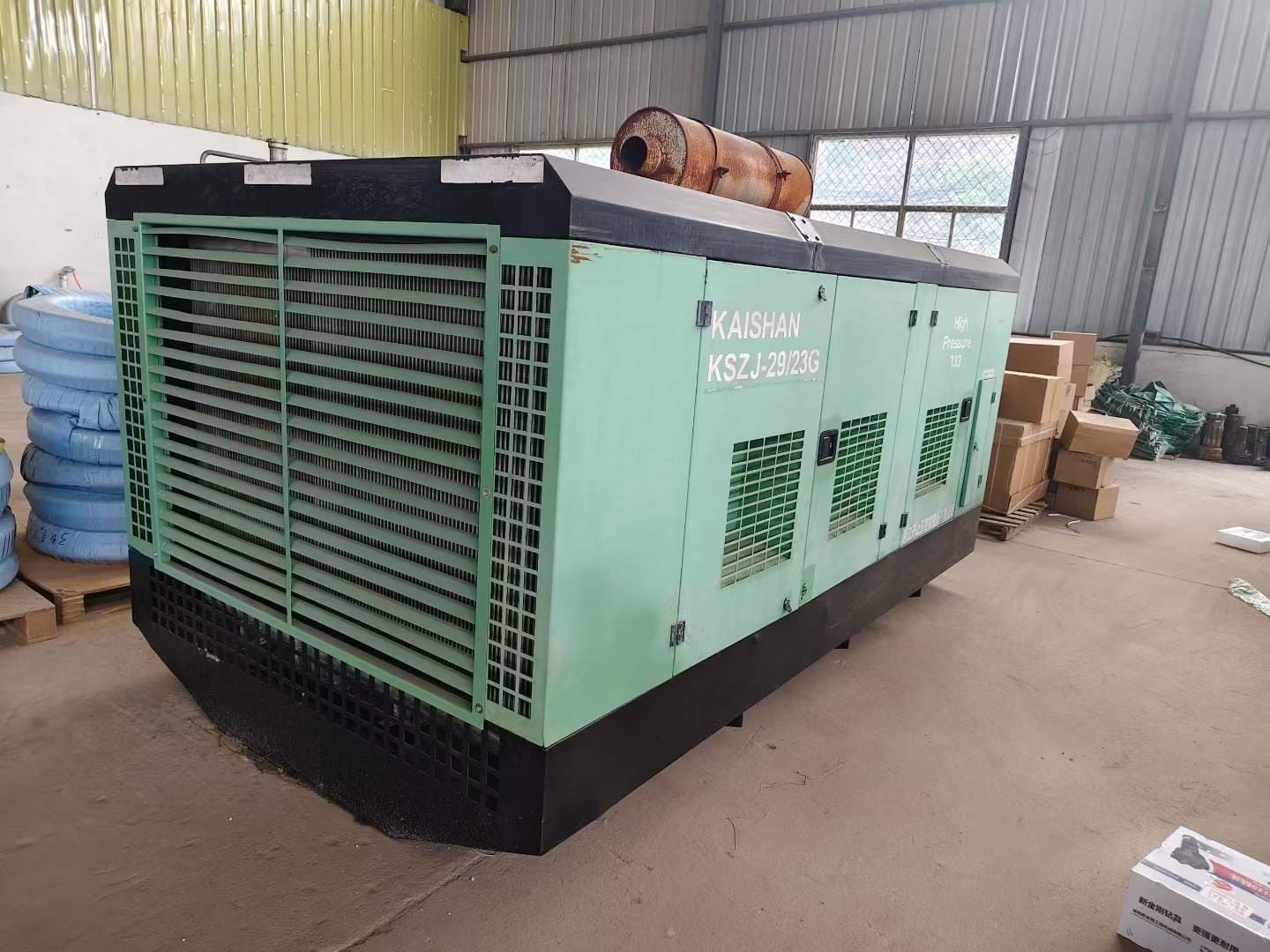 Used Kaishan KSZJ-29/23G skid-mounted air compressor, source view 8