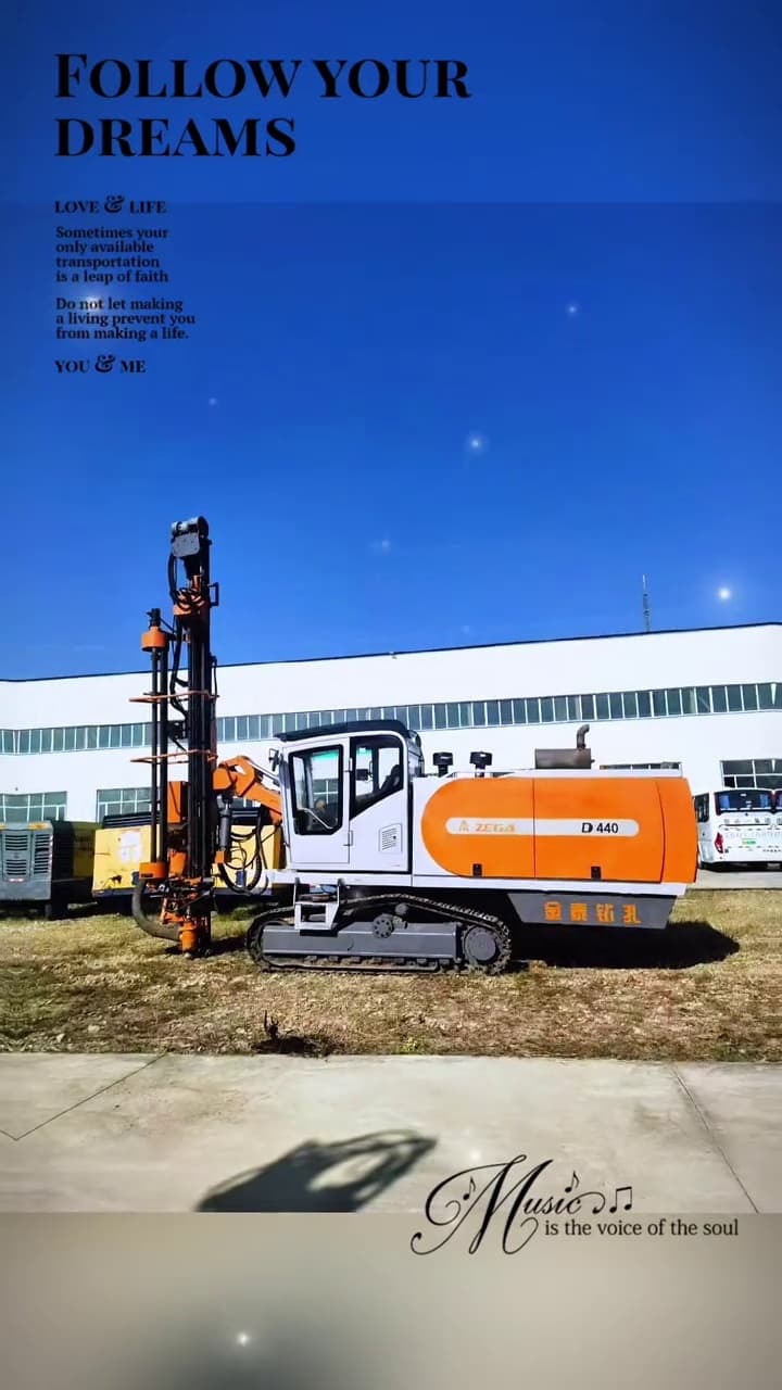 Zhigao D440 Integrated DTH Surface Drill Rig used equipment