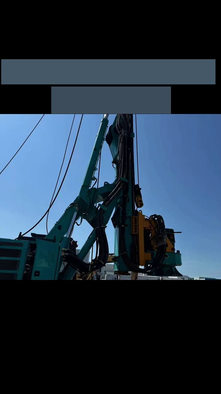 Used Sunward 360H3 Rotary Drilling Rig working view