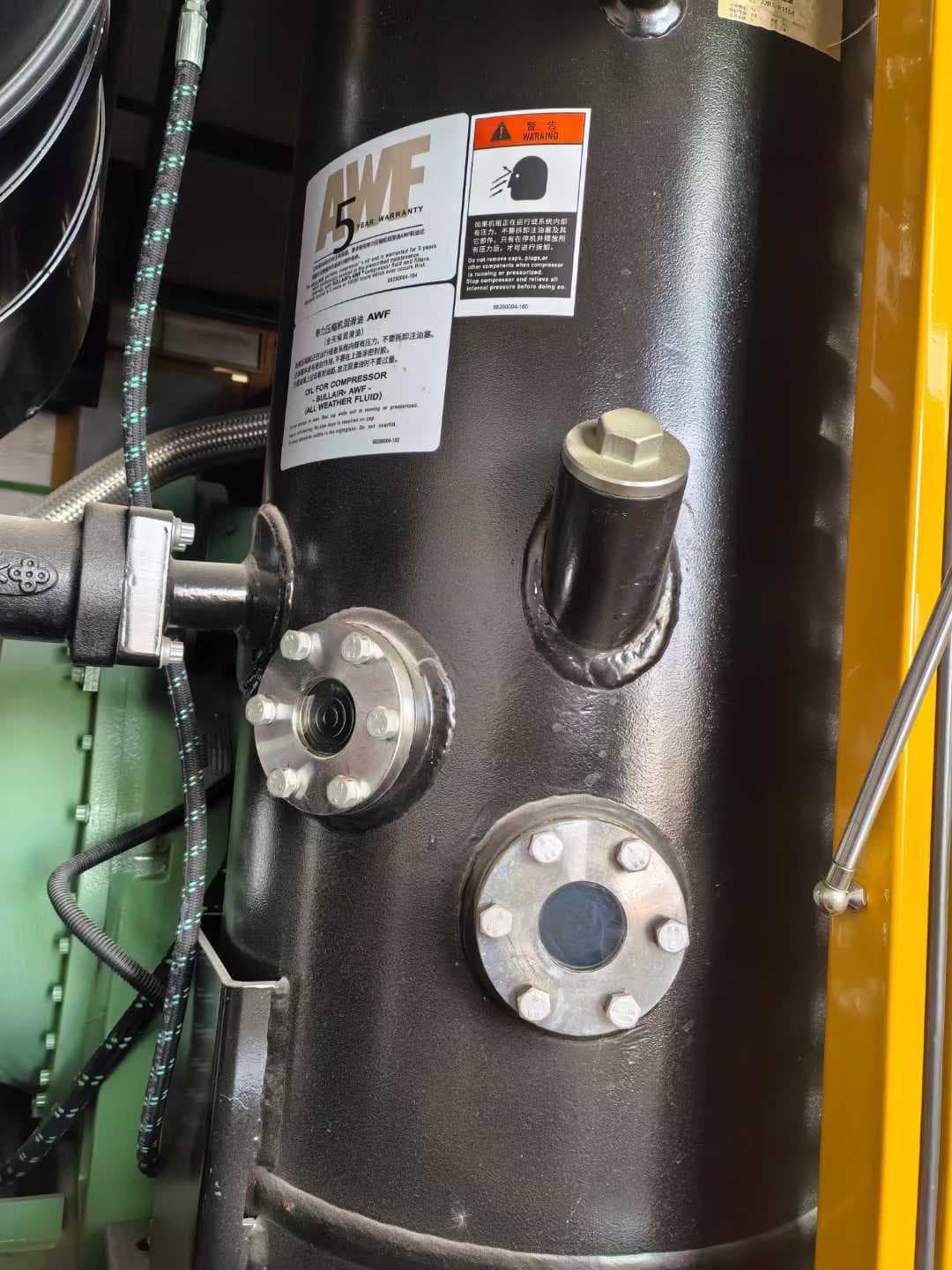 Used Sullair XSK39SD high-pressure portable air compressor, source view 9