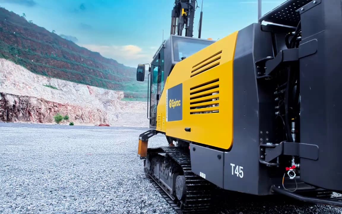 Epiroc T45 Top Hammer Surface Drill Rig used equipment