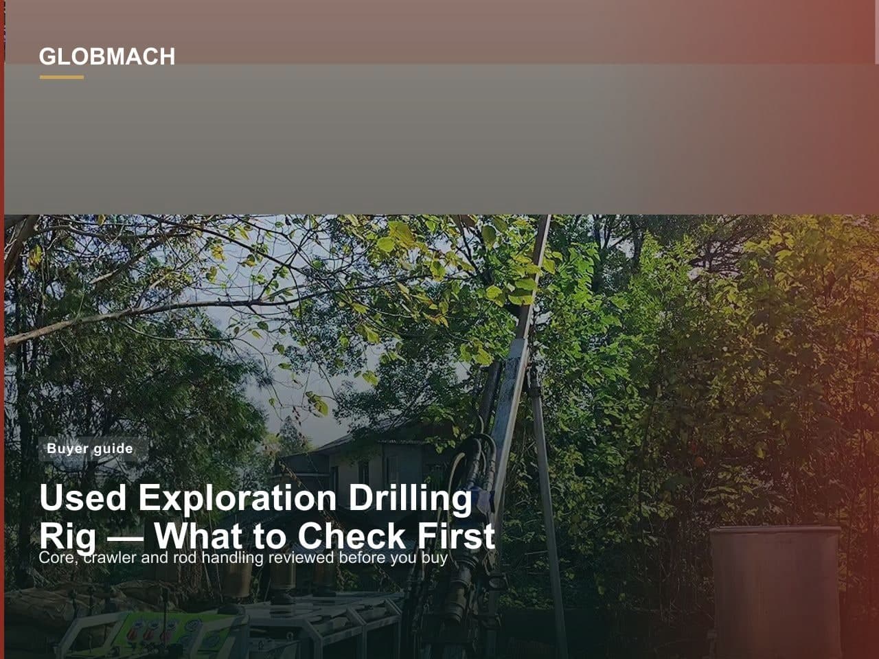 Used full-hydraulic exploration core drilling rig on crawler tracks