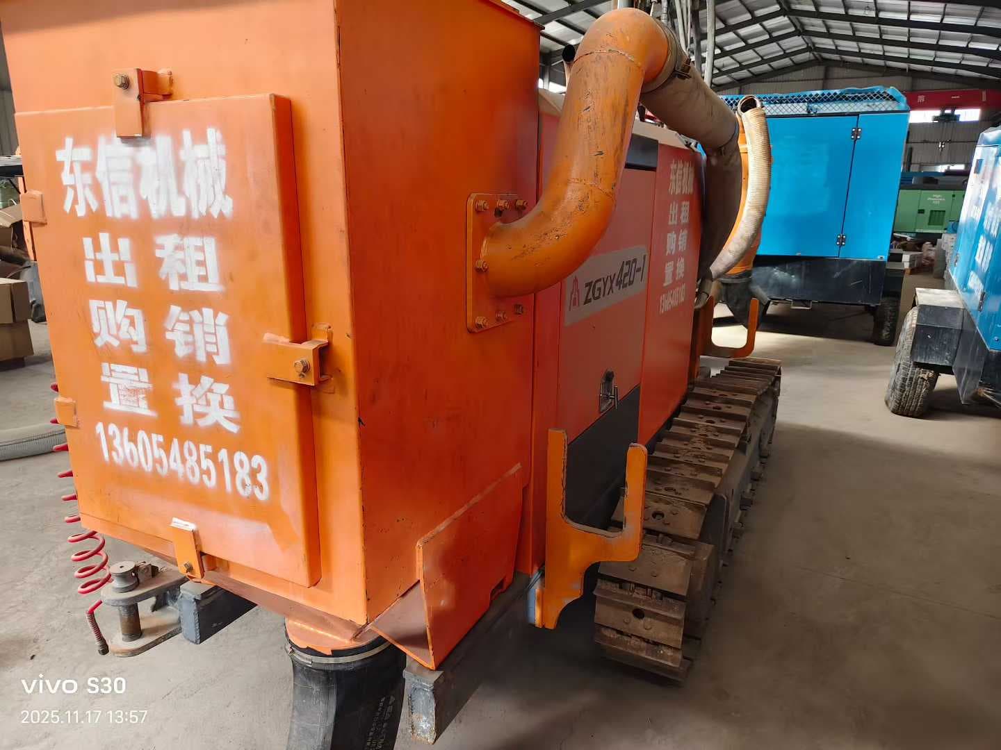 Used Zhigao ZGYX420-1 crawler dth drilling rig, source view 7
