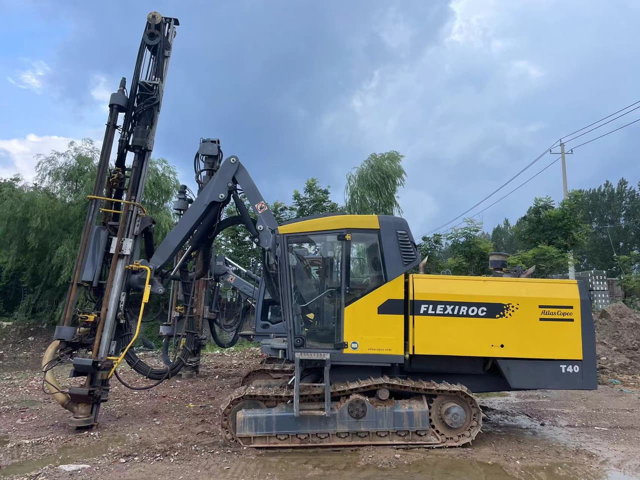 Atlas Copco T40 Top Hammer Surface Drill Rig used equipment