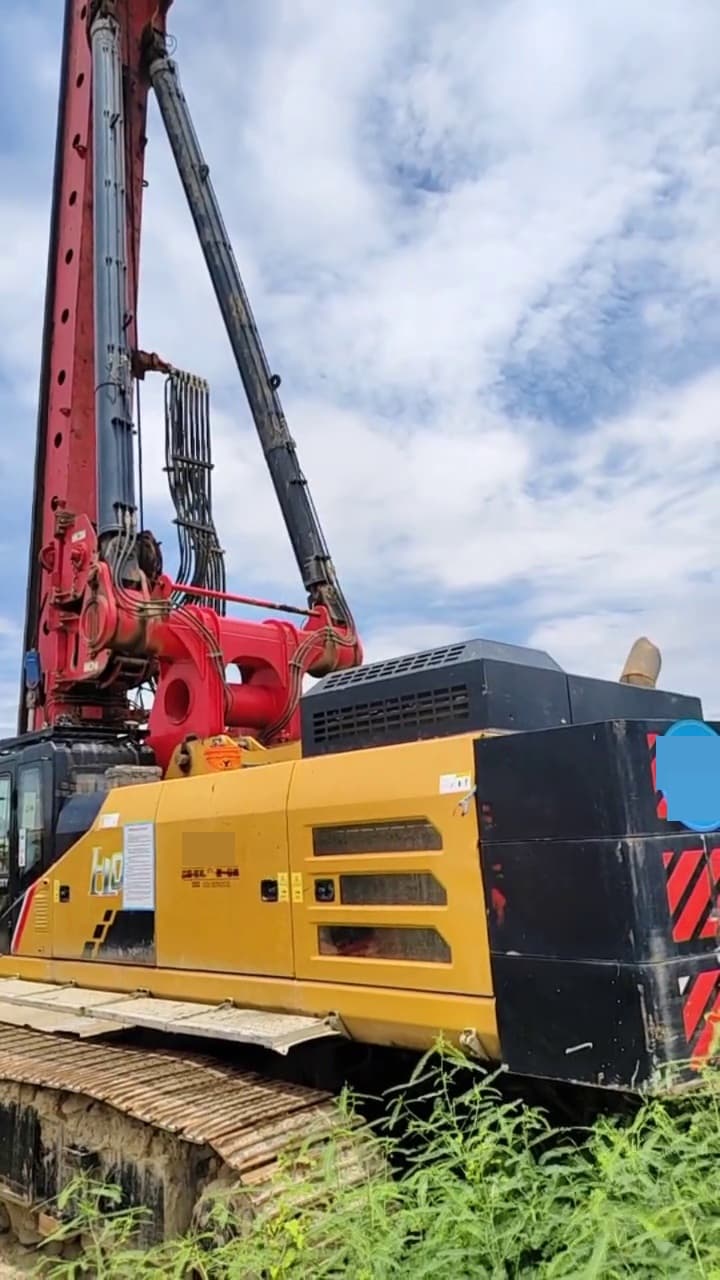 Used SANY SR415 Rotary Drilling Rig rear view