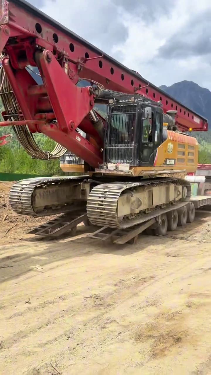SANY SR360R drilling-rig used equipment side view