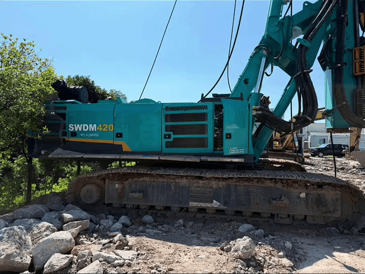 Foreuse rotative Used Sunward 360H3, vue de face