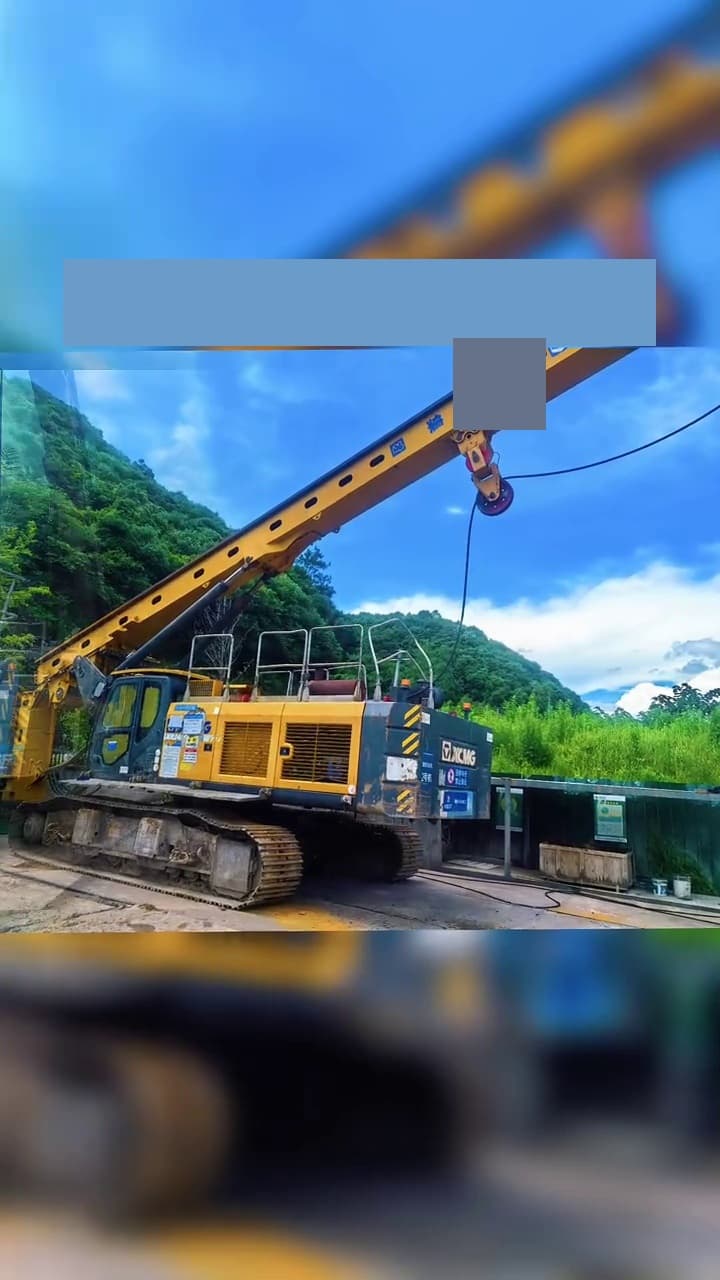 XCMG XR240E drilling-rig used equipment front view