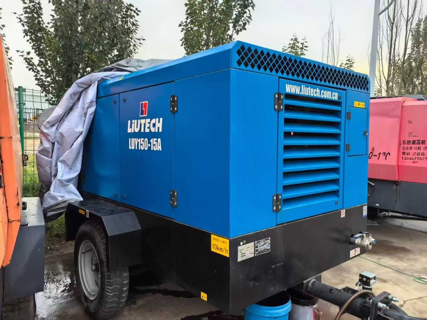 Used Liutech LUY150-15A portable air compressor, source view 3
