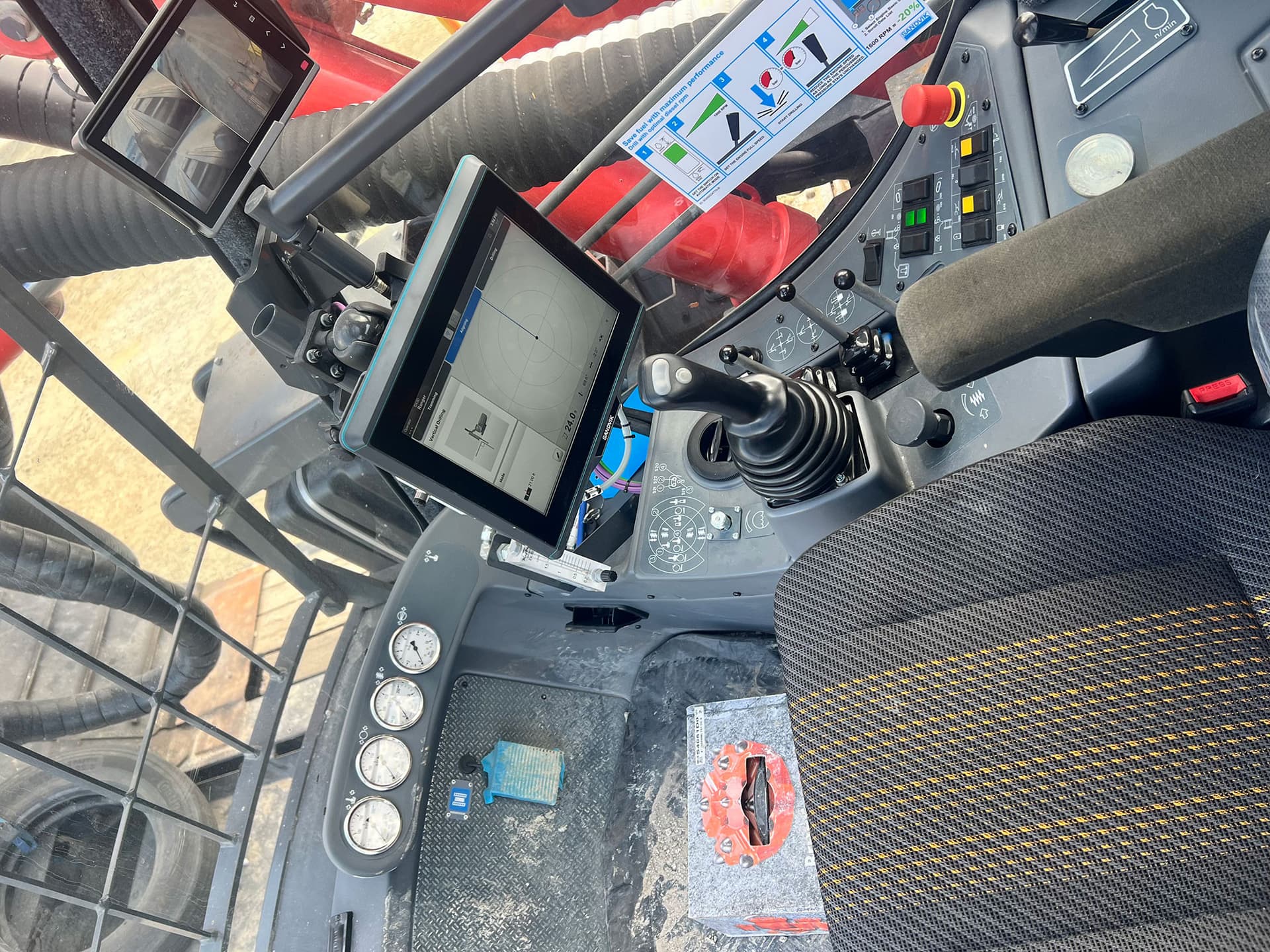 Used Sandvik 700 Rock Drilling Rig operator cab detail