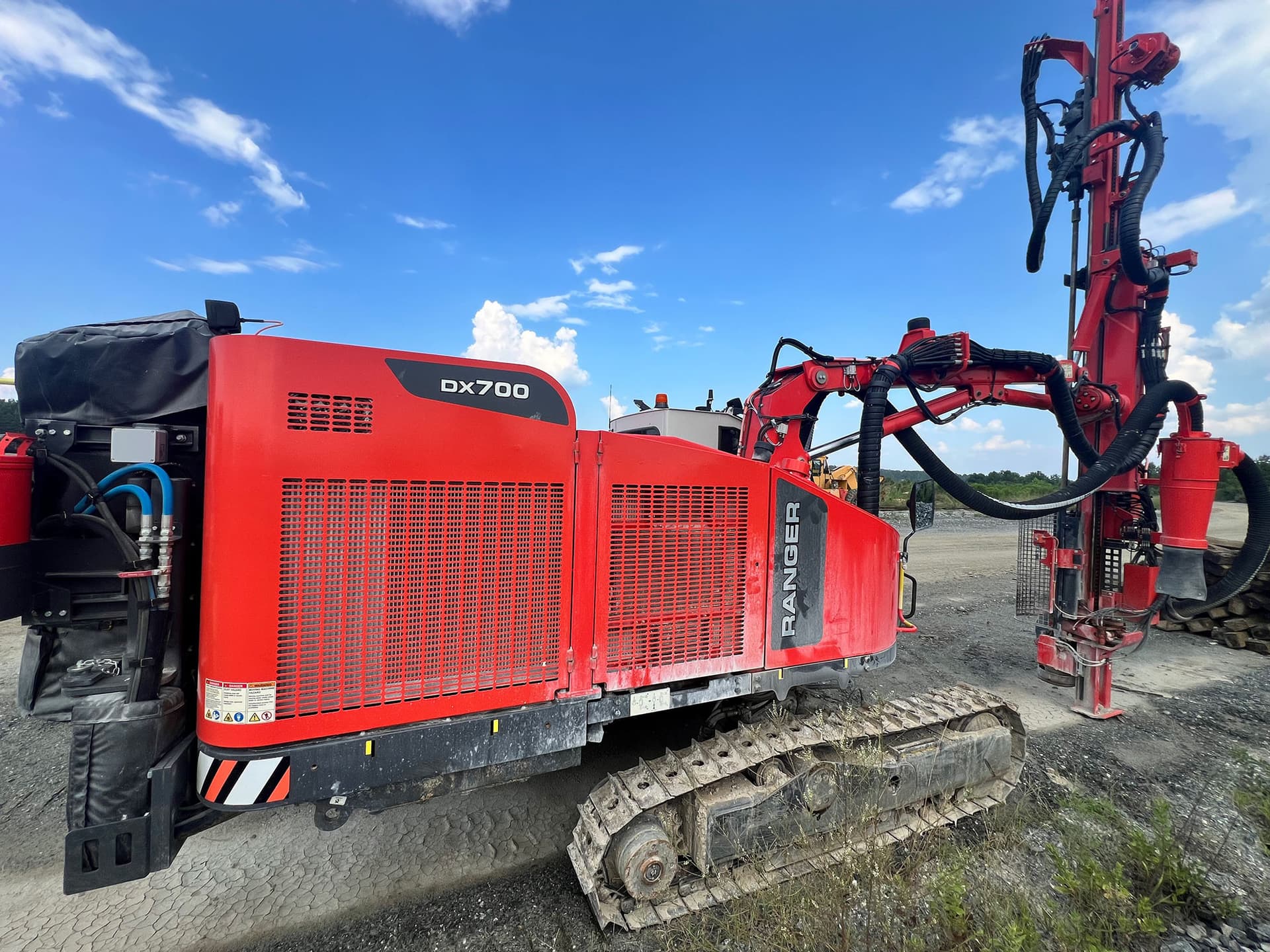 Used Sandvik 700 Rock Drilling Rig used equipment rear-side view